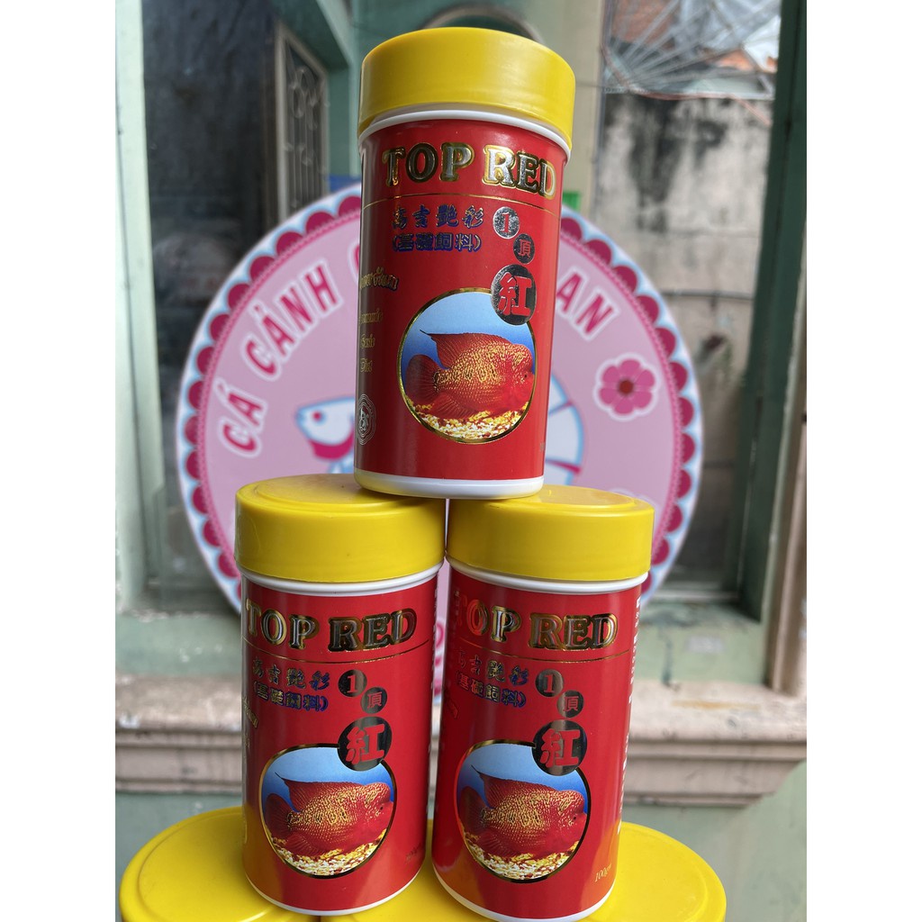 Thức ăn cá La Hán TOP RED lên màu, lên đầu