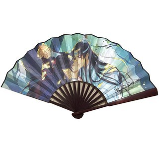 Quạt cầm tay anime chibi nan 31cm in hình đẹp cosplay quà tặng trang trí xinh xắn dễ thương