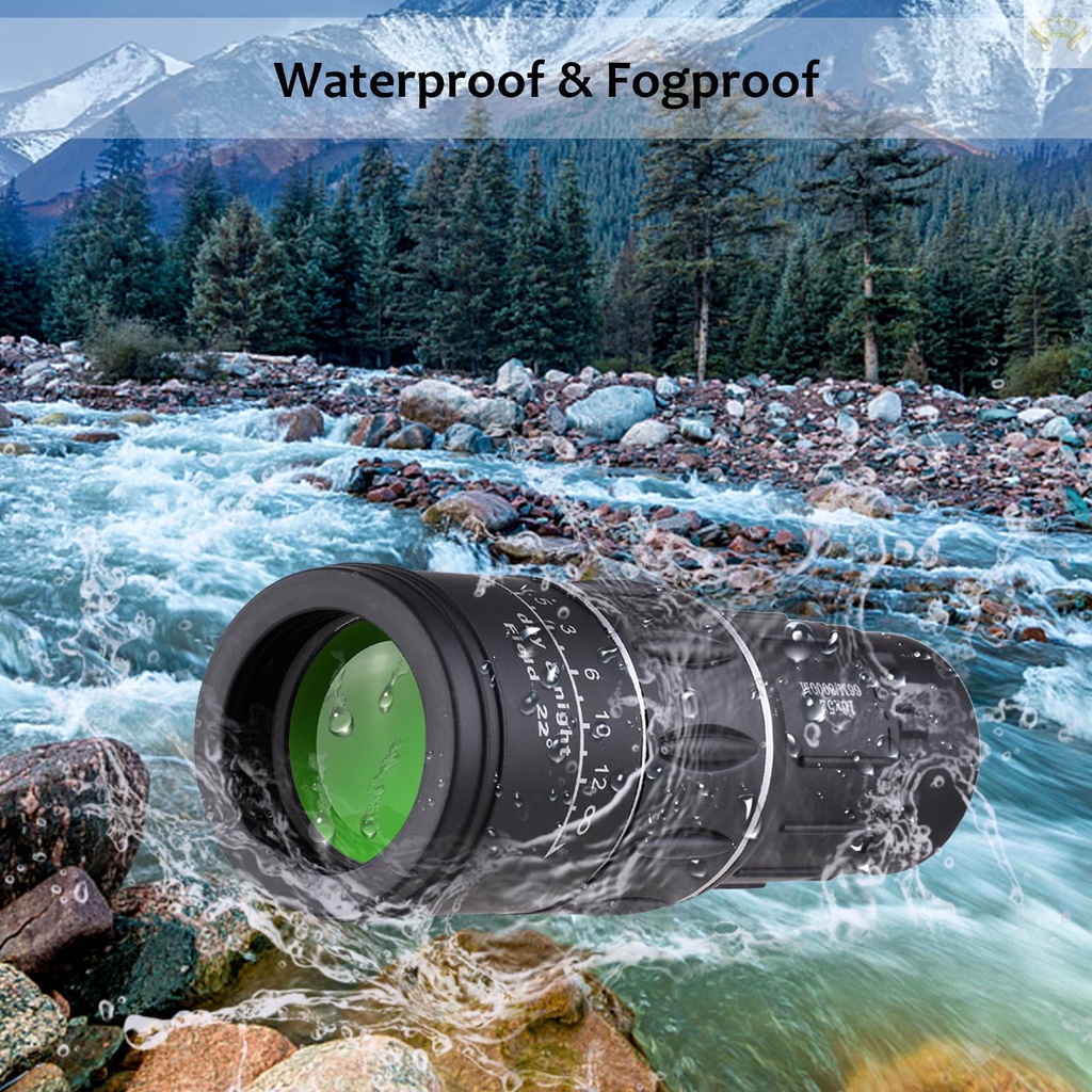 Ống Nhòm Một Mắt Mini 16X52 Công Suất Cao Với Lỗ Vít 1 / 4 Inch Làm Sạch Tiện Dụng Mang Theo Du Lịch
