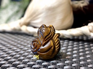 Hồ Ly màu nâu đất bện dây handmade