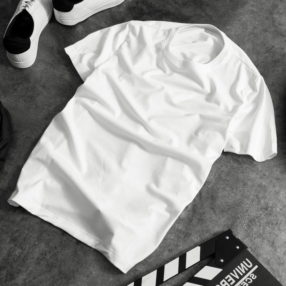 HOT SALE- Áo thun trơn - Áo phông Nam/Nữ - Tay ngắn màu Trắng - Đen