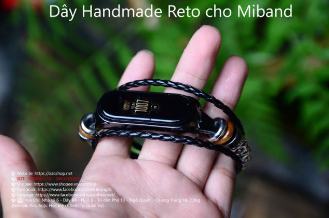 Dây Handmade Reto Miband 5 Miband 4, Miband 3