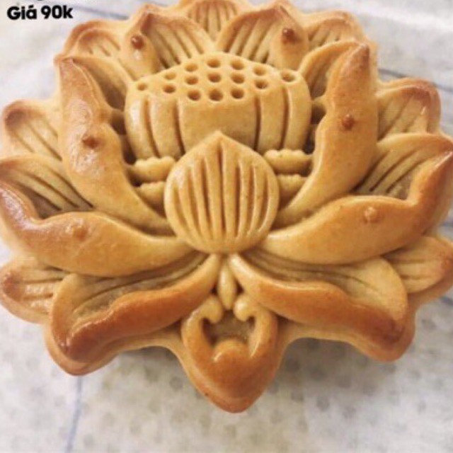 Khuôn trung thu lò xo 3D hoa sen nở --2023(hàng loại 1-dày chắc chắn)