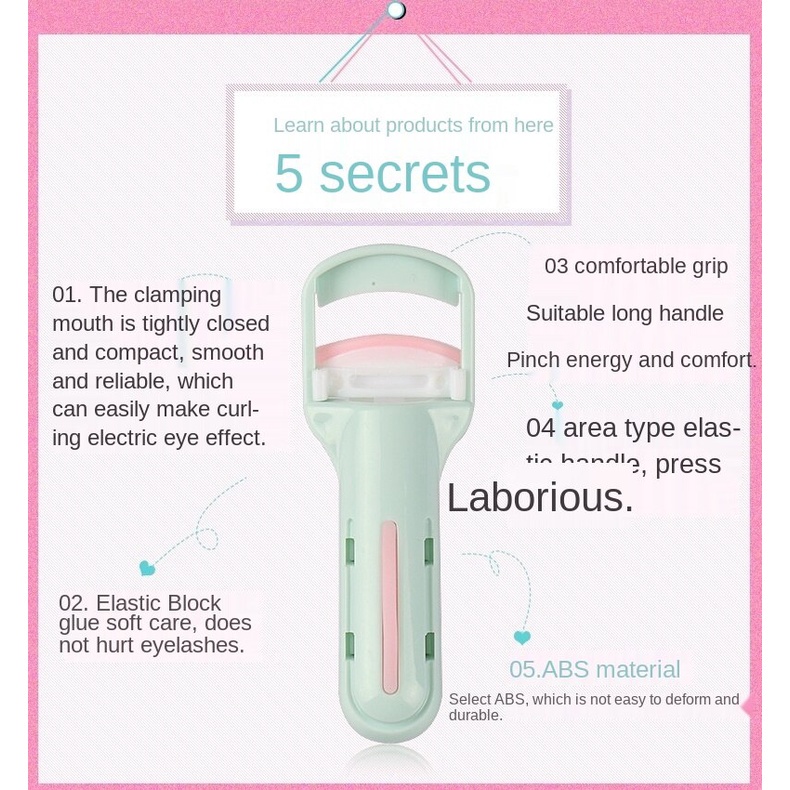 Kẹp Bấm Mi Cong Dài Trang Điểm Tiện Lợi Dễ Dàng Cho Người Mới Bắt Đầu