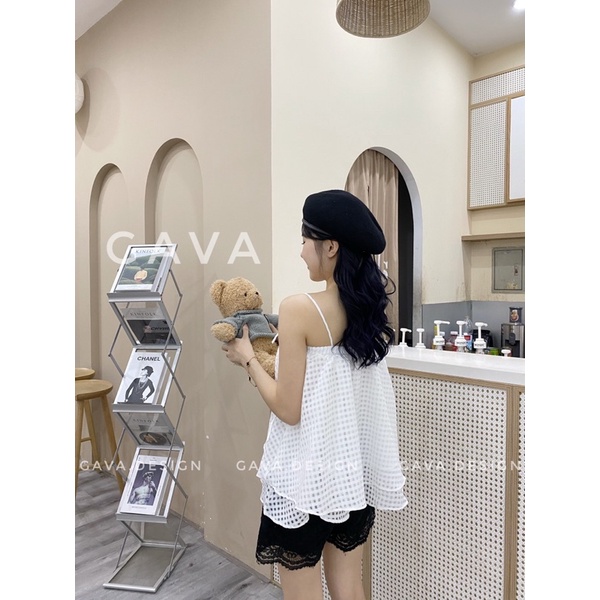 Áo 2s tầng bèo chun ngực điệu đà