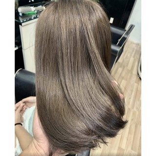 Thuốc nhuộm tóc màu nâu tây + kèm oxy trợ nhuộm