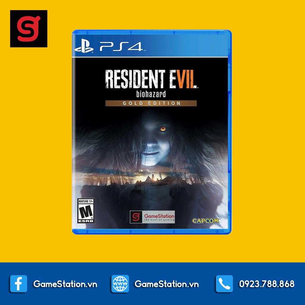 Đĩa Game PS4: Resident Evil 7 Biohazard Gold Edition - hệ EU