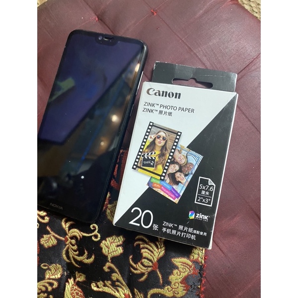 Giấy in ảnh Zink ZP-2030 dùng cho máy in ảnh mini Canon Photo Printer PV-123