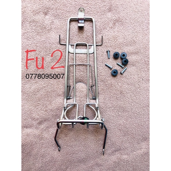 Baga xe future 2 loại inox kèm theo kẹp lò xo