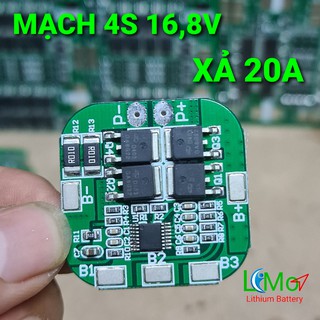 Mạch 4s 16,8v 20A. (Mẫu vip) Bảo vệ khối pin bằng IC, Tự động cân bằng pin, đầy điện tự ngắt limo 