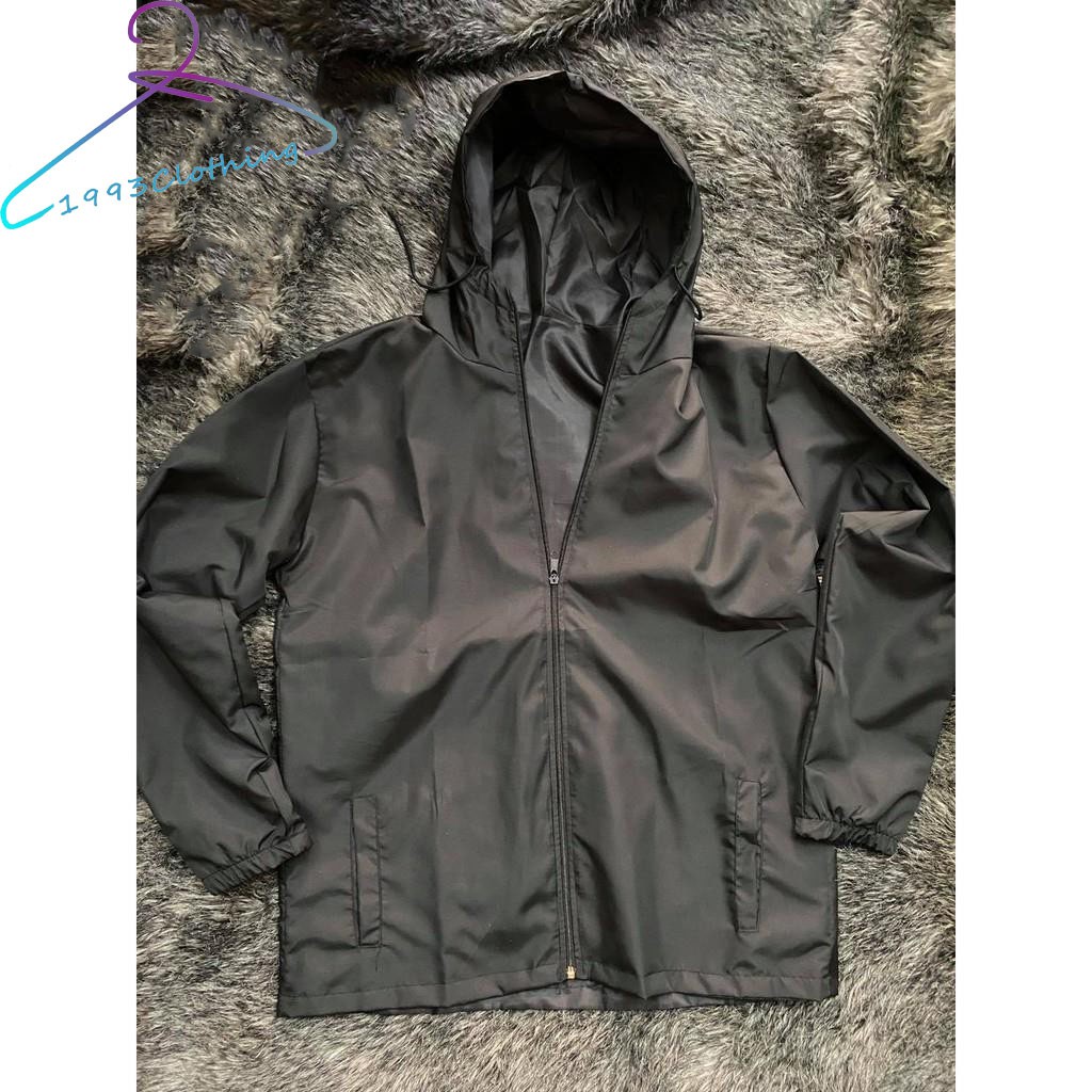 ÁO KHOÁC DÙ CÓ NÓN TRƠN ĐEN FORM RỘNG,FREESHIP,LOCAL BRANDHÀNG VNXK 2 LỚP CHÓNG NẮNG,1993CLOTHINGG