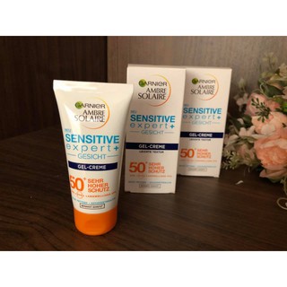 Hàng Đức Kem chống nắng kết hợp kem dưỡng Garnier Sensitive Expert Gel Cream LSF50 + cho da nhạy cảm mới