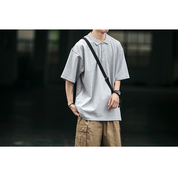 Áo Polo Basic unisex trơn thun nam chất vải cotton cao cấp, ngắn tay cực sang trọng, form rộng unisex, hợp mọi thời đại