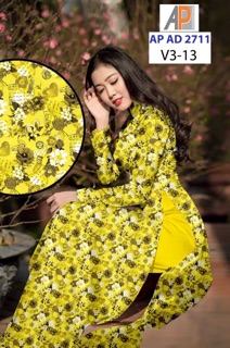 Vải áo dài hoa nhí