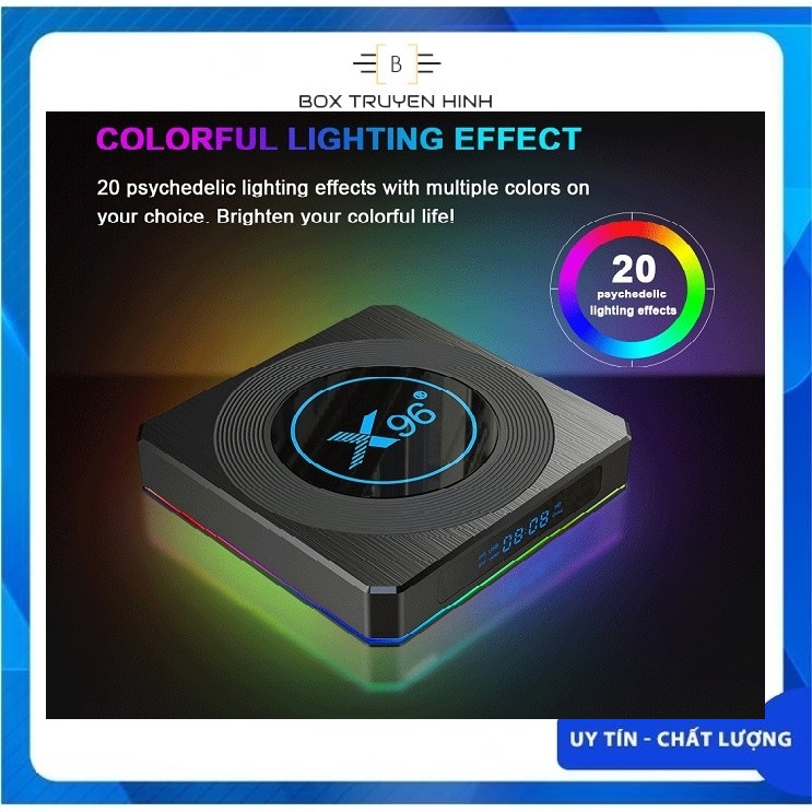 Android TV Box X96 X4 - Amlogic S905X4, Android 11, Ram 4GB, Bộ nhớ trong 32GB, cấu hình mạnh mẽ, hỗ trợ định dạng AV1