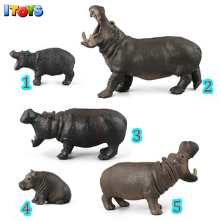 Mô hình hà mã tuyệt đẹp, mô hình động vật chất lượng cao ITOYS