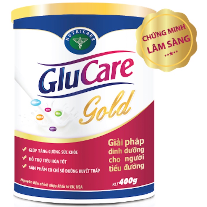 Sữa bột Nutricare Glucare Gold dinh dưỡng cho người tiểu đường