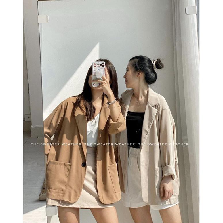 Áo Vest Trơn Voan Mỏng- Áo Blazer Voan Dài Tay M855 -TTQC168 | BigBuy360 - bigbuy360.vn
