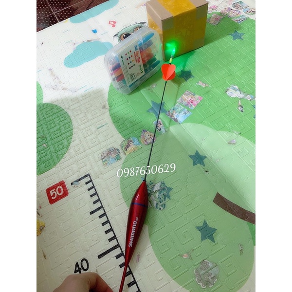 Phao câu lục xa bờ  Chân đồng Cắm ngọn
