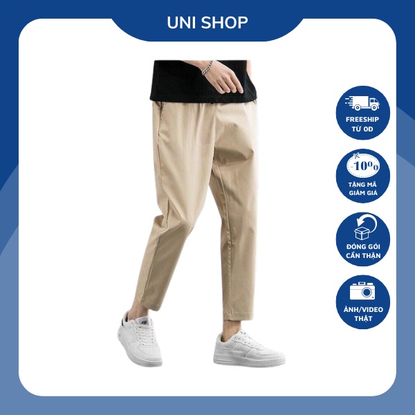 Quần Kaki Baggy dài UV store nam trơn nhiều màu nam tính * ẢNH THẬT *