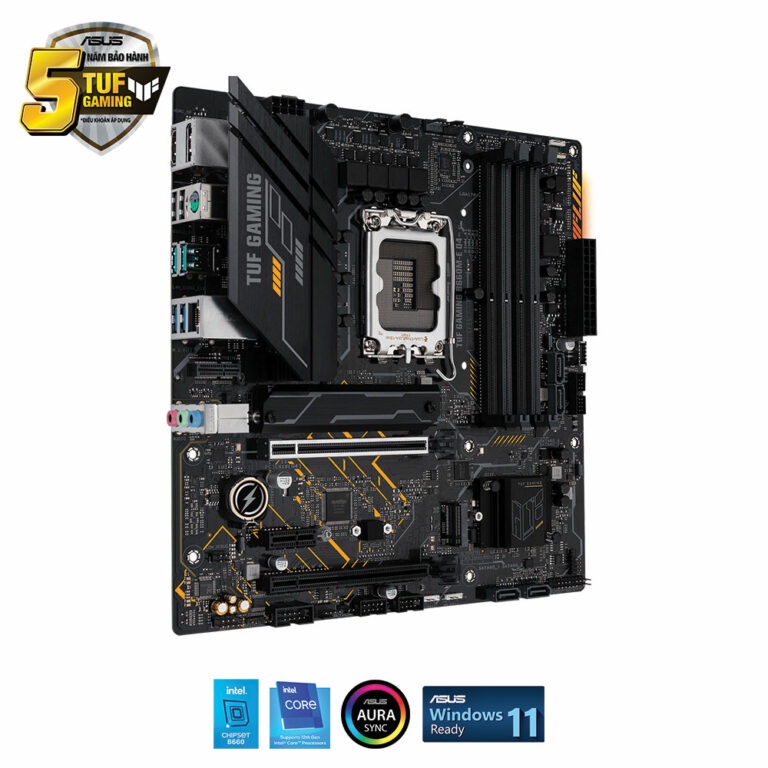 Mainboard Asus TUF Gaming B660M E D4 - Hàng chính hãng