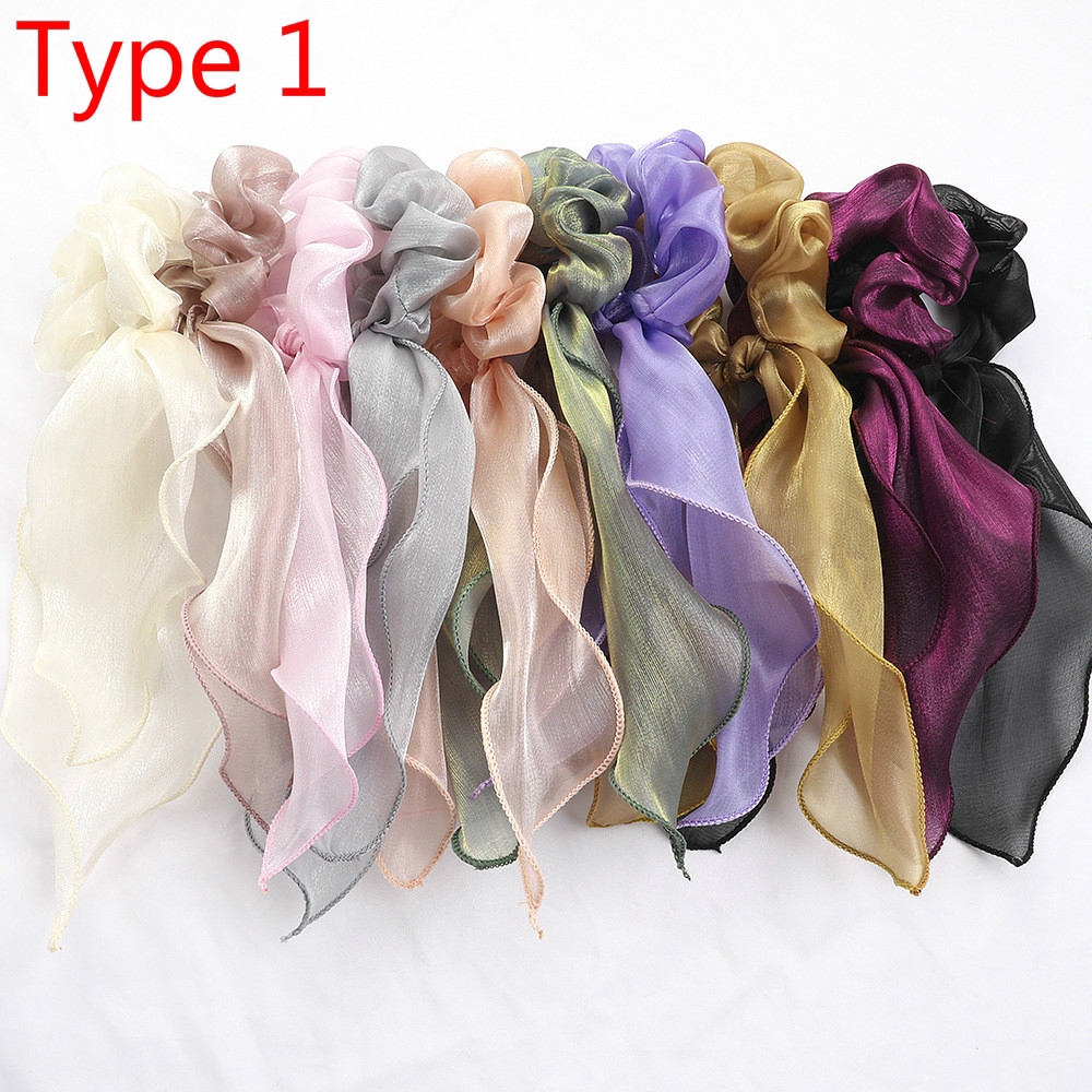 Dây Buộc Tóc Đính Nơ Xinh Xắn Cho Nữ