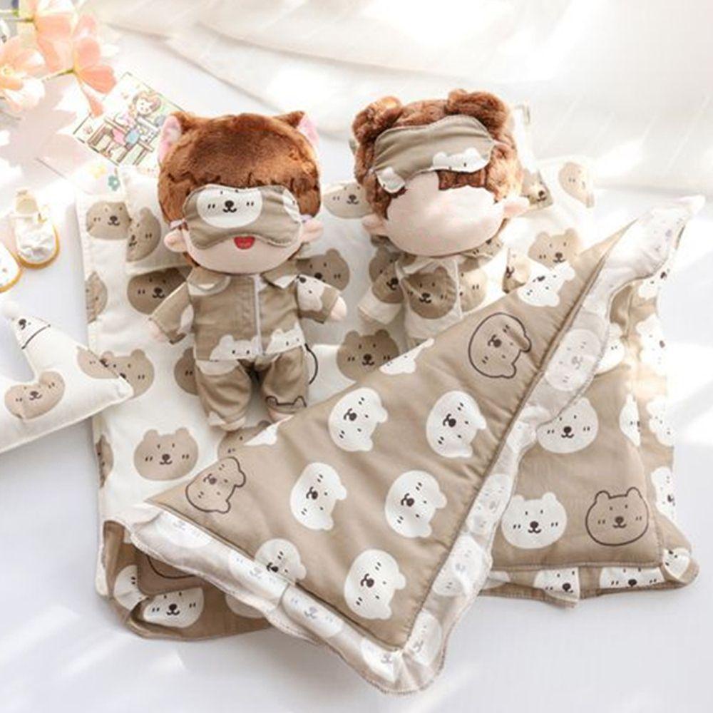 Bộ 3 Búp Bê Nhồi Bông Dễ Thương Kích Thước 20cm 15cm