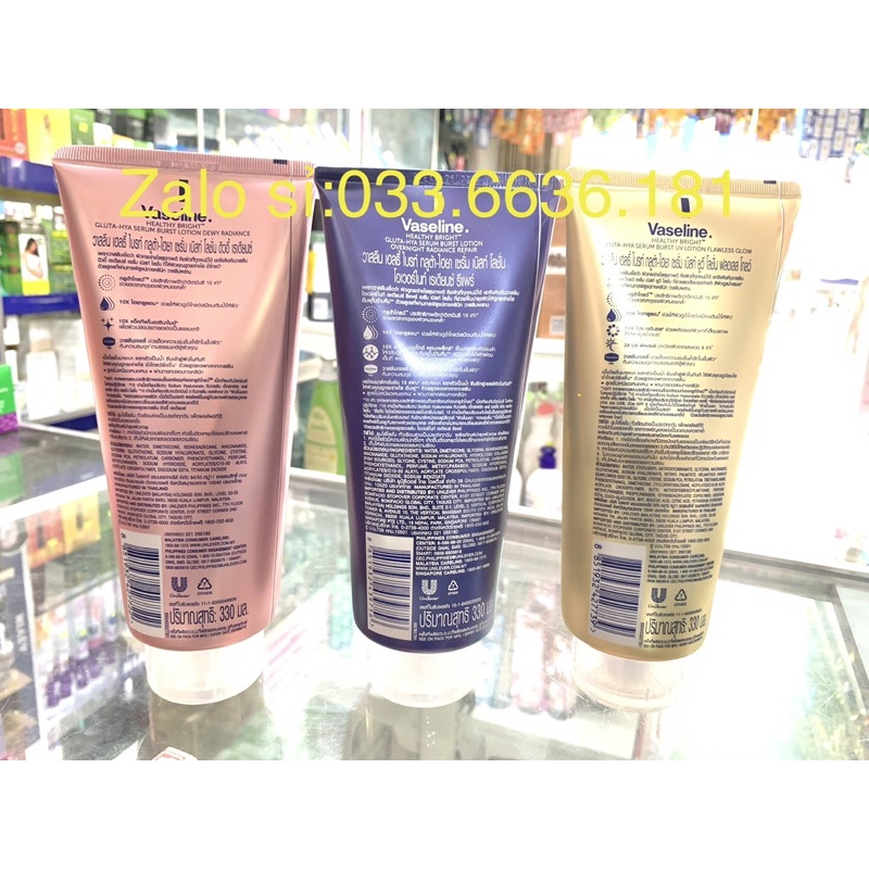 1 chai vaseline dưỡng thể trắng da chuẩn hàng Thái Lan chai 300g