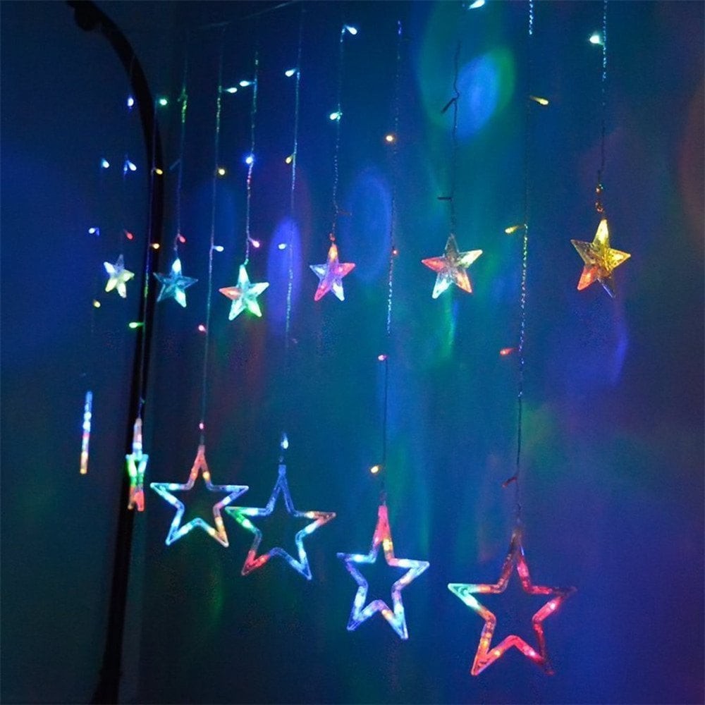 Dây led nháy trang trí hình ông sao đủ màu trang trí nhà cửa - Hàng tốt