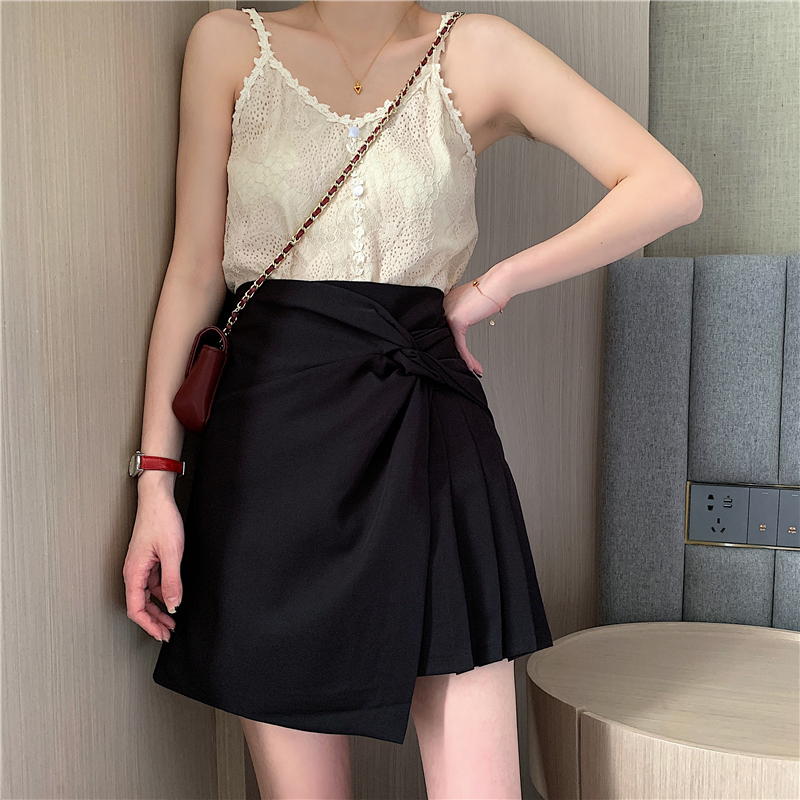 Chân Váy Chữ A Lưng Cao Xếp Ly Xinh Xắn Thời Trang | BigBuy360 - bigbuy360.vn