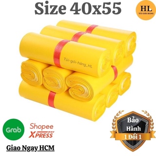 Túi gói hàng chất lượng cao cấp size 40x55 màu vàng tuigoihanghl