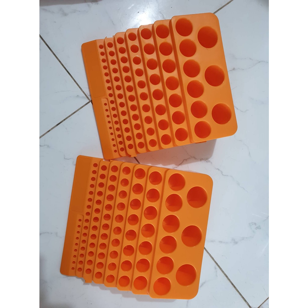 Khay Nhựa, Khay Đựng Mũi Khoan, Khay Đựng Cán Phay, Khay Nhựa Tròn Xanh, Khay Cam Bậc Thang Mới Giá Siêu rẻ, abs, Nhẹ