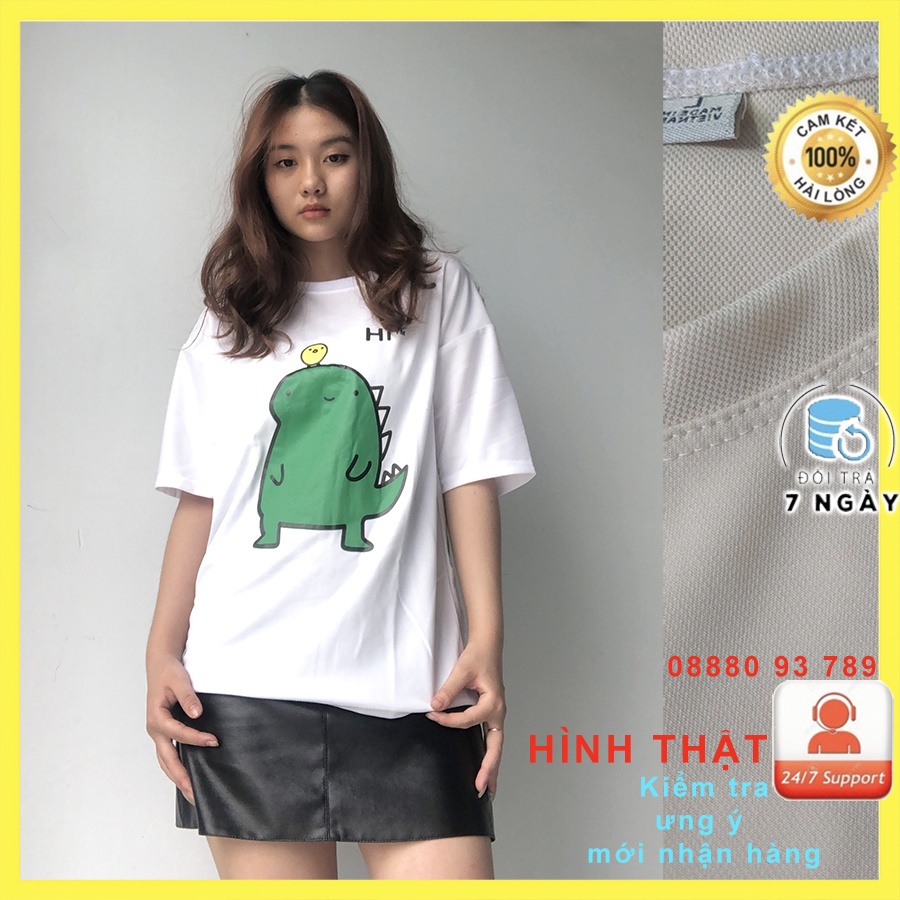 Áo Thun Nam form rộng Unisex ✅ VIDEO ẢNH THẬTKHỦNG LONG HI 📅 Áo Thun Nữ Form Rộng tay lỡ | U&I Unise