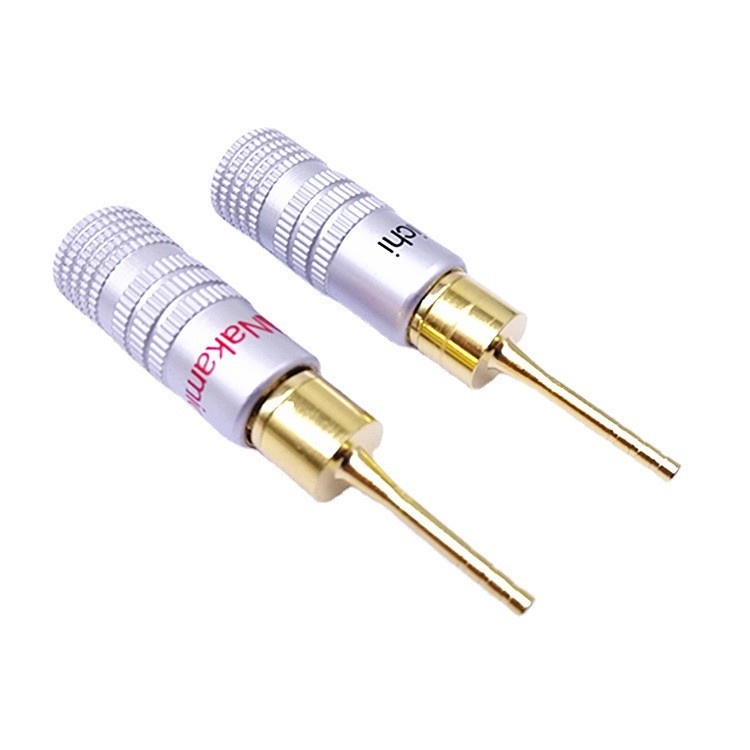 Jack mỏ chim thẳng cứng Nakamichi 2mm vỏ nhôm hàng đẹp (1 chiếc)