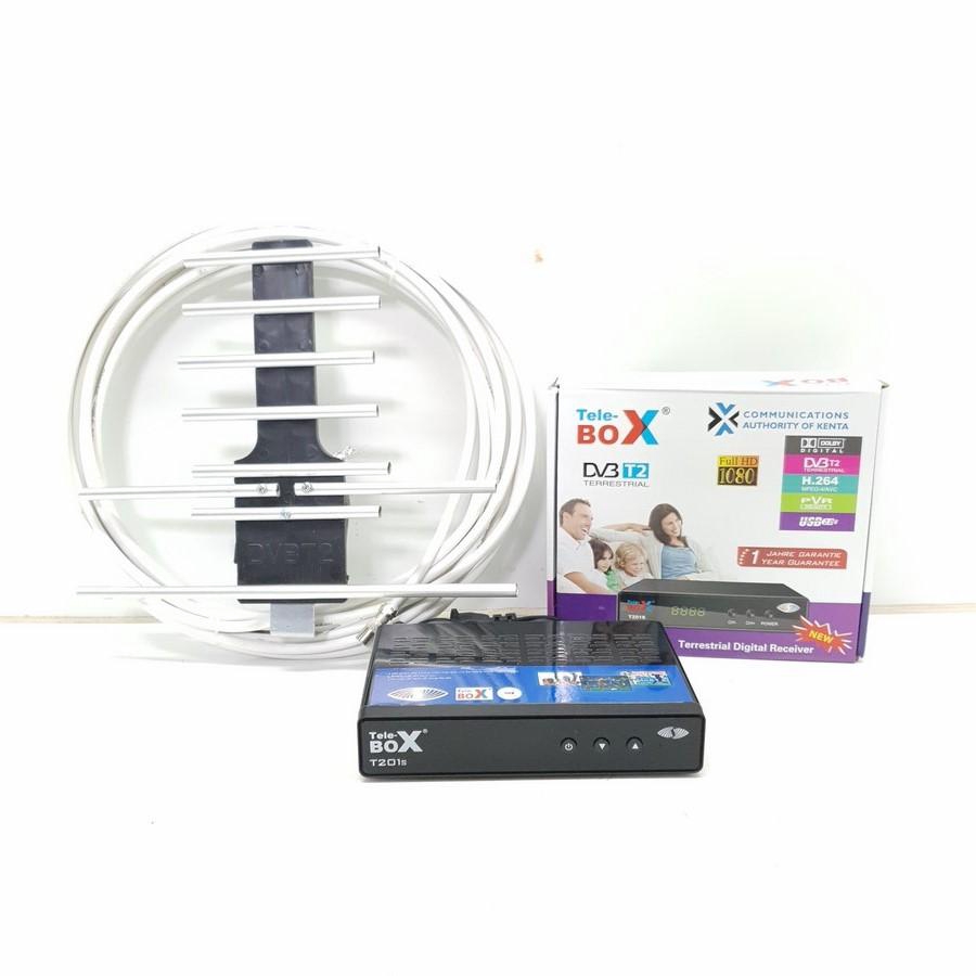 Đầu thu kỹ thuật số DVB T2– Tele Box T201S + Anten DVB T2 - Hàng nhập khẩu