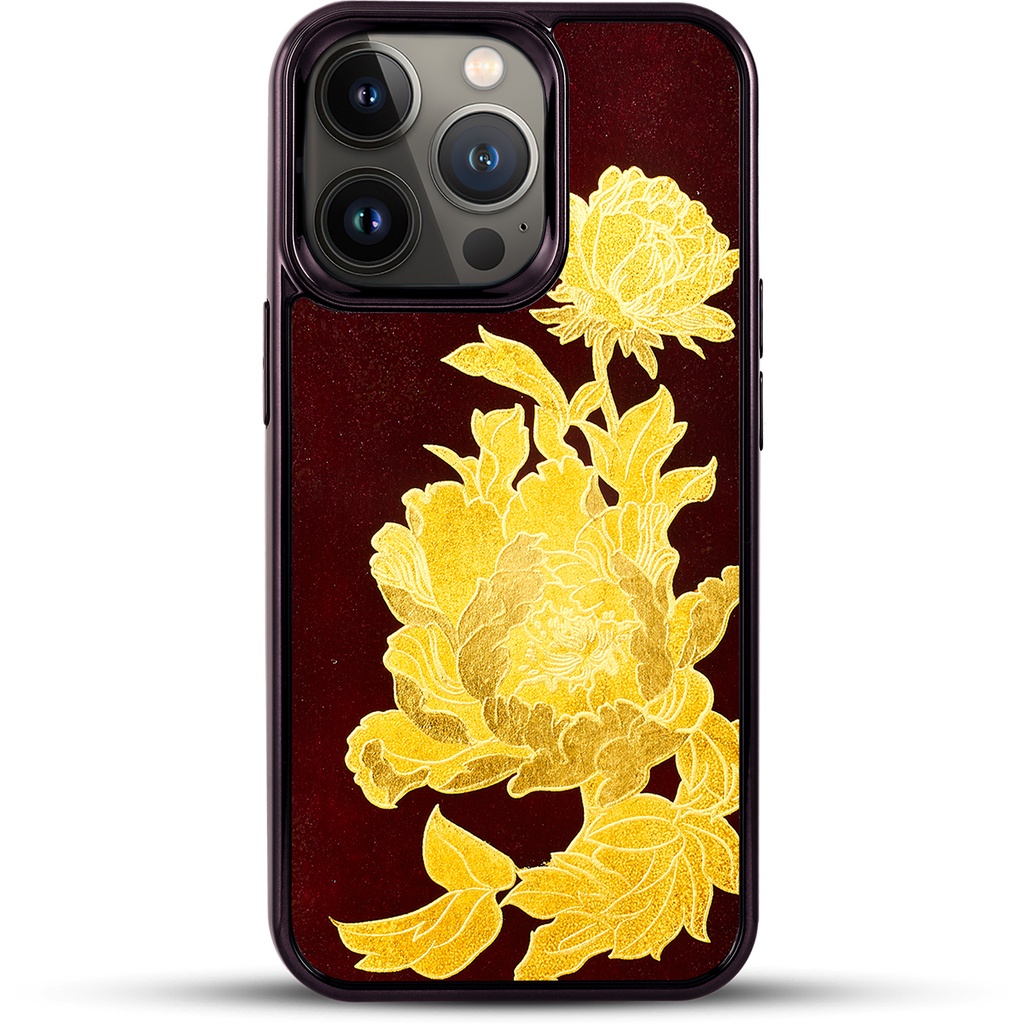 Ốp điện thoại cho iPhone 13 Pro / 13 Pro Max mẫu Hoa Mẫu Đơn thương hiệu La Sonmai