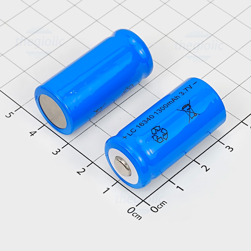 Pin sạc nhiều lần 16340 CR123A 3.7V 1300 - 1600 mAh