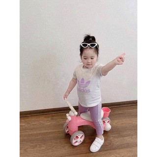 Bộ adidas nữ 2 màu tím đen