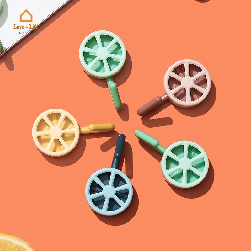 Móc treo quần áo gắn tường hình quả chanh nhỏ đơn giản