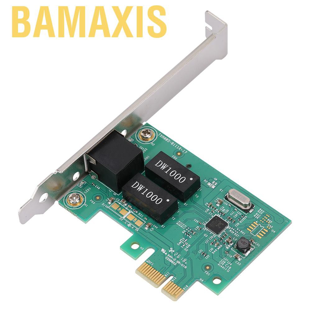 Card Mạng Bamaxis Pci-E 10 / 100 / 1000mbps Cho Realtek 8111e Wt