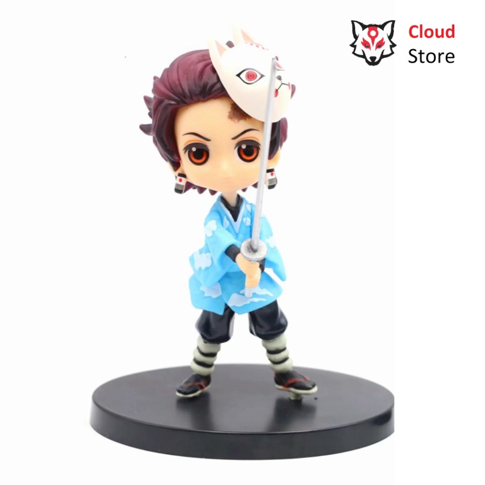 Kimetsu No Yaiba, mô hình thanh gươm diệt quỷ CLOUD STORE Tanjirou, Nezuko, Zenitsu, Giyuu, figure anime chính hãng