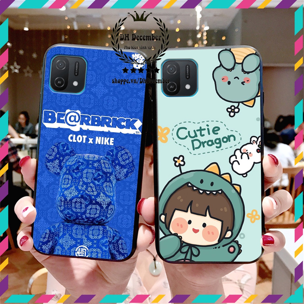 Ốp lưng Oppo A16K in hình 3D lucky, gấu Brick xinh xắn - KHÔNG NÊN BỎ LỠ