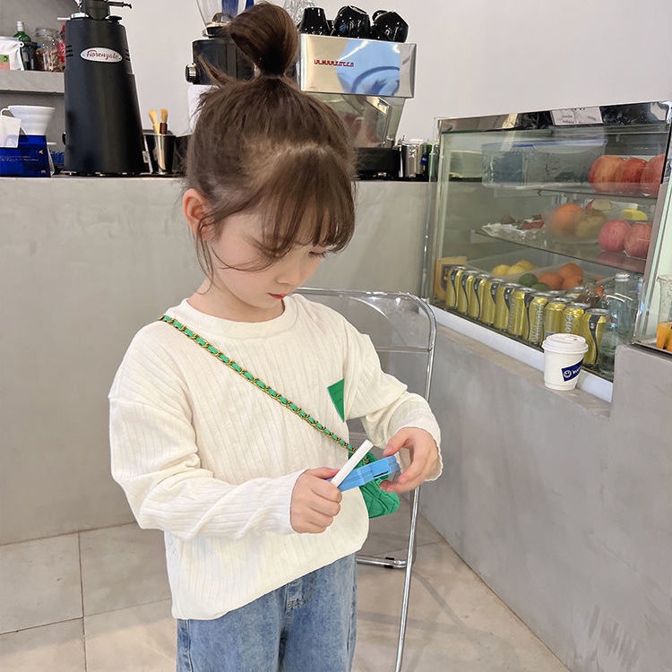 Áo Thun Tay Dài Thời Trang Xuân Thu Dễ Phối Đồ Cho Bé Gái