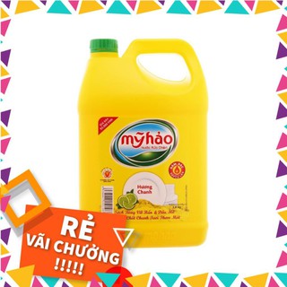 💖date mới💖 nước rửa chén mỹ hảo hương chanh can 3.8kg