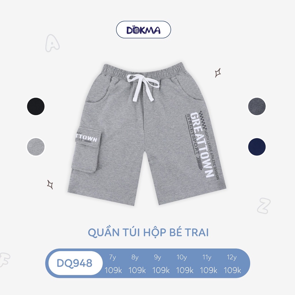 Quần túi hộp bé trai Dokma DQ948 (Sz 7-12y)