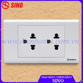 Ổ cắm đôi 3 chấu SINO S18