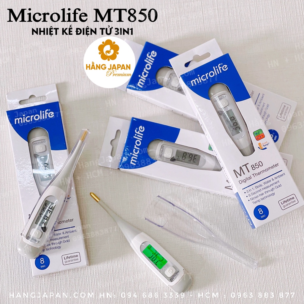 Nhiệt kế điện tử Microlife MT850 - Đo sữa, nhiệt độ phòng, nhiệt độ cơ thể