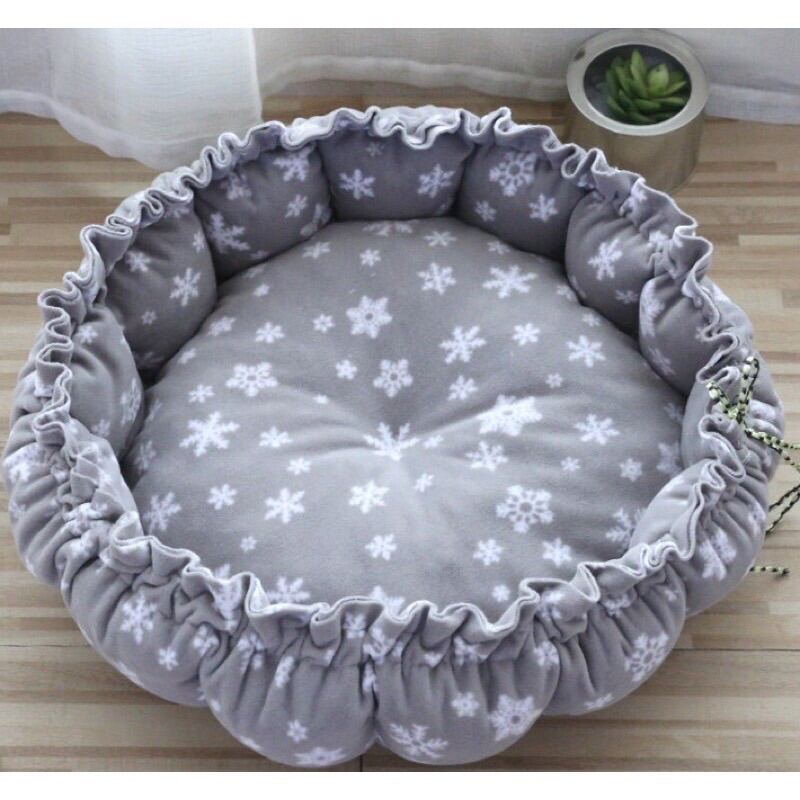 Đệm Tròn Rút Dây Cho Chó Mèo, Nệm Rút Kích Thước D55cm - BOMPET