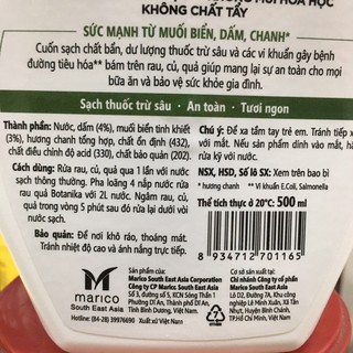 Nước rửa rau quả Botanica 500ml