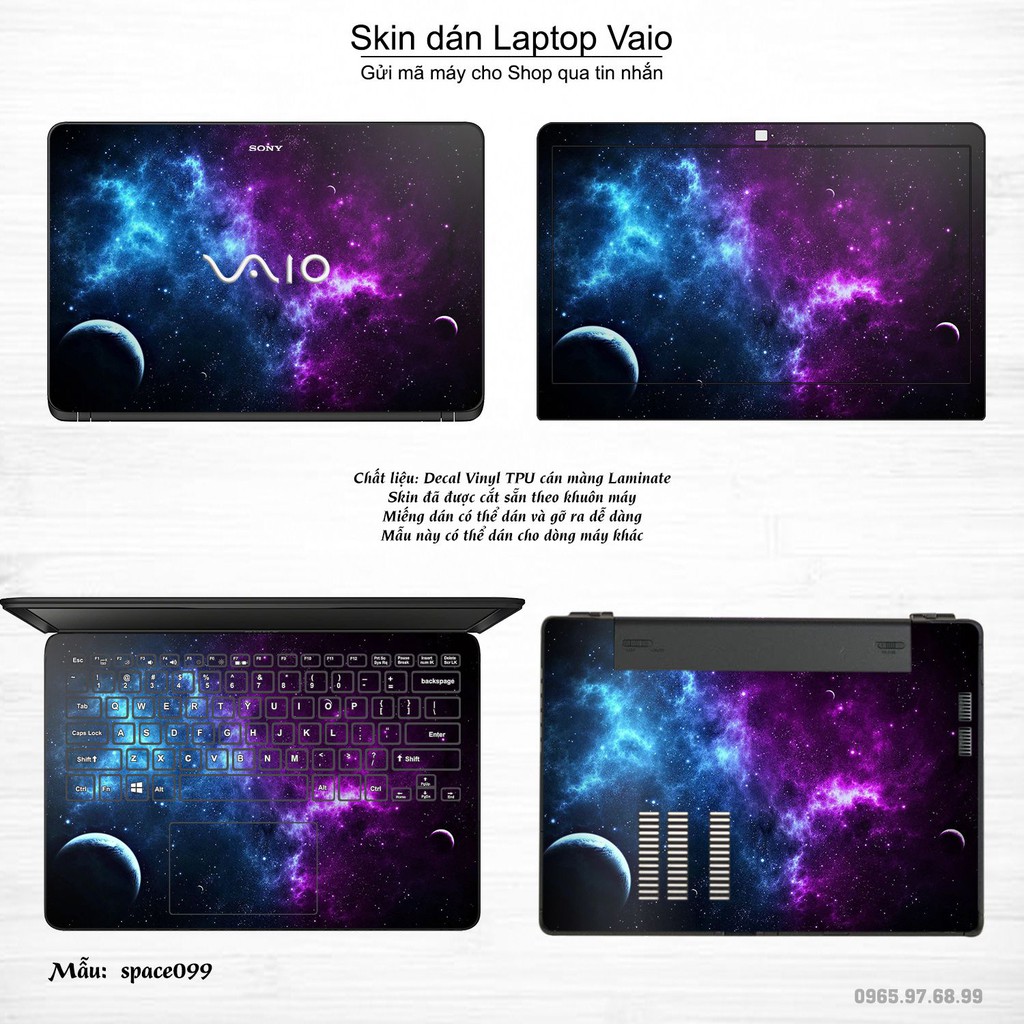 Skin dán Laptop Sony Vaio in hình không gian _nhiều mẫu 17 (inbox mã máy cho Shop)